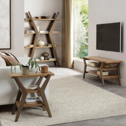 Xample Bentley Designs Kristen Light Oak Open Display Bookcase, 4 Shelves, Weathered Oak Finish, Solid Wood And Particle Board, 180Cm - thumbnail 5