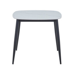 Core Products Aspen Gloss White Sintered Stone Square Table & 2 Swivel Dining Chairs, Light Grey Cord Fabric Dining Set - thumbnail 9
