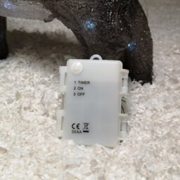 Samuel Alexander 34Cm Battery Operated Light Up Acrylic Christmas Donkey Decoration With White Leds - thumbnail 7