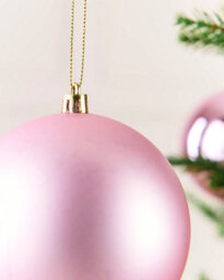 Werchristmas Set Of 9 Shatterproof Baubles, Pink, 10 Cm - thumbnail 6