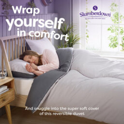 Slumberdown Coverless Comfort Embossed Waffle Duvet, 4.5 Tog, Double - thumbnail 5