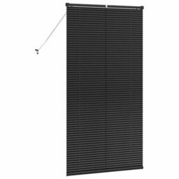 Walplus Window Blind With Curtains Manual Black Aluminium - thumbnail 7