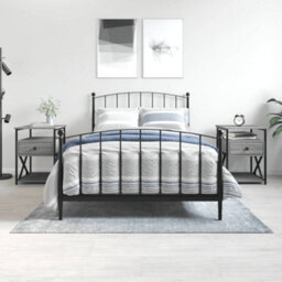 Berkfield Bedside Cabinets 2 Pcs Grey Sonoma 40X42X55 Cm Engineered Wood - thumbnail 1