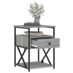 Berkfield Bedside Cabinets 2 Pcs Grey Sonoma 40X42X55 Cm Engineered Wood - thumbnail 4