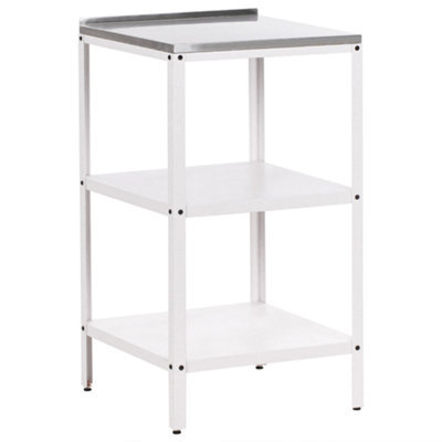 Beliani Outdoor Kitchen Island Vilama White - image 1