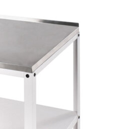 Beliani Outdoor Kitchen Island Vilama White - thumbnail 6