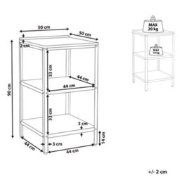 Beliani Outdoor Kitchen Island Vilama White - thumbnail 3
