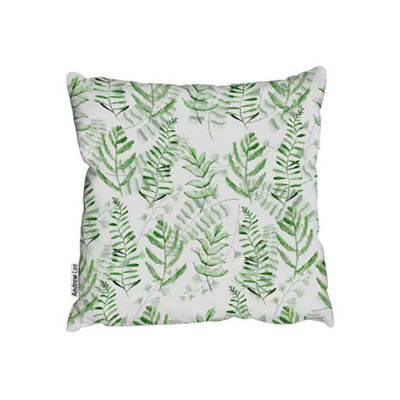 Andrew Lee Green Fern Watercolour Cushion / 45Cm X 45Cm - image 1