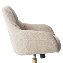 Beliani Desk Chair Palmdale Boucle Beige - thumbnail 9