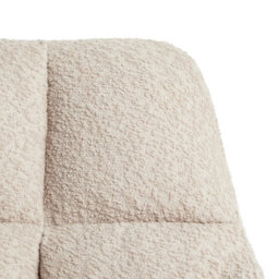 Beliani Desk Chair Palmdale Boucle Beige - thumbnail 8