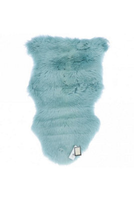 Fenland Sheepskin Fenland Indoor Single Australian Real Sheepskin Rug - Duck Egg (90 Cm X 60 Cm) - image 1