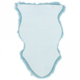 Fenland Sheepskin Fenland Indoor Single Australian Real Sheepskin Rug - Duck Egg (90 Cm X 60 Cm) - thumbnail 4