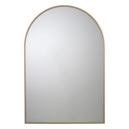Croydex Matt Brass Effect Arch Wall-Mounted Bathroom Mirror (H)73Cm (W)50Cm - thumbnail 3