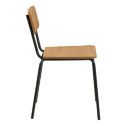 Furniture To Go Peru Dining Table In Black And Oak Included 4 Peru Dining Chair In Steel And Oak - thumbnail 7