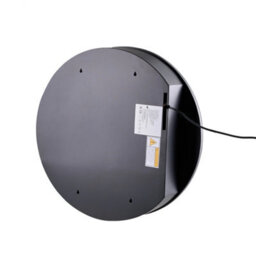 Living And Home Wall-Mounted Round Mirror Bathroom Anti-Fog Mirror Cabinet With Led Lights, Shelves, Built-In Shaver Socket - thumbnail 5
