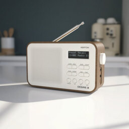 Azatom Desire X Dab / Dab+ Radio Mains & Battery, Bluetooth, Alarms, Fast Presets (Walnut) - thumbnail 6