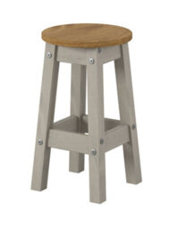 Core Products Corona Grey Oval Breakfast Drop Leaf Gateleg Table And 2 Stool Set, H84.0Cm X W89.0Cm X L114.0Cm - thumbnail 7