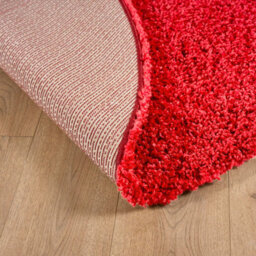 Bravich Bright Red Shaggy Rug 120Cm Circle (4') - thumbnail 6