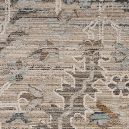 Ivory Traditional Abstract Floral Rug Easy To Clean Dining Room-259Cm X 345Cm - thumbnail 4
