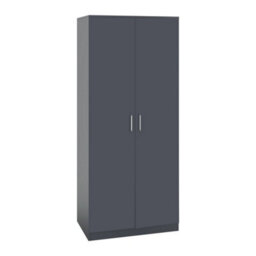 Seconique Dakota 2 Door Wardrobe Bedroom Set -Dark Grey - thumbnail 3