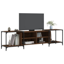 Walplus Tv Cabinet Brown Oak 203X37X50 Cm Engineered Wood - thumbnail 3