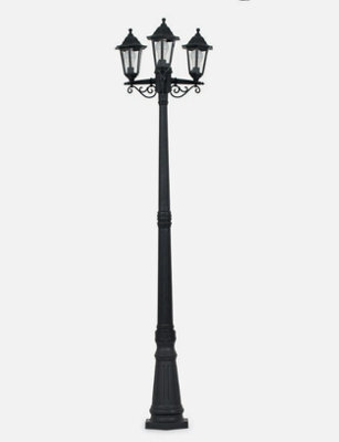 Vintage Style 3 Way Led Outdoor Garden Lamp Post Coach Lighting Lantern Ip44 - image 1