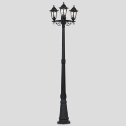 Vintage Style 3 Way Led Outdoor Garden Lamp Post Coach Lighting Lantern Ip44 - thumbnail 4