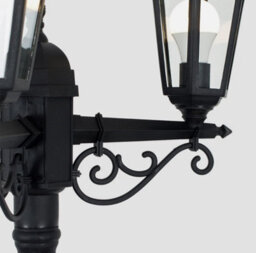 Vintage Style 3 Way Led Outdoor Garden Lamp Post Coach Lighting Lantern Ip44 - thumbnail 5