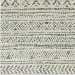 Livabliss Round Eagean-Global Green Ivory Off-White In- & Outdoor Rug 160 X 160 Cm Easy Care, Non Shedding - thumbnail 7