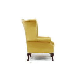 Chesterfield High Back Wing Chair Shelly Deluca Real Leather Bespoke In Queen Anne Style - thumbnail 6