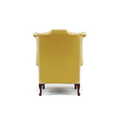 Chesterfield High Back Wing Chair Shelly Deluca Real Leather Bespoke In Queen Anne Style - thumbnail 9