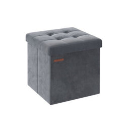 Songmics Ottoman Chest, Sturdy Storage Seat With Convenient Design, Slate Grey - thumbnail 6