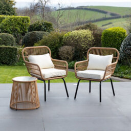 Carbini 3 Piece Patio Bistro Set - thumbnail 2