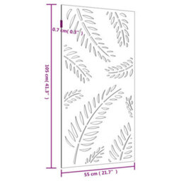 Walplus Garden Wall Decoration 105X55 Cm Corten Steel Leaf Design - thumbnail 8