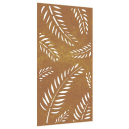 Walplus Garden Wall Decoration 105X55 Cm Corten Steel Leaf Design - thumbnail 2