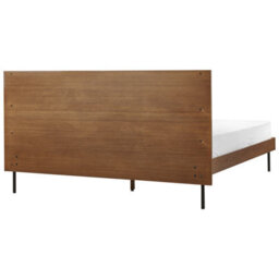 Beliani Bed Libermont 160 X 200 Cm (Eu King Size) Dark Ash Wood - thumbnail 5