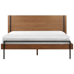 Beliani Bed Libermont 160 X 200 Cm (Eu King Size) Dark Ash Wood - thumbnail 4
