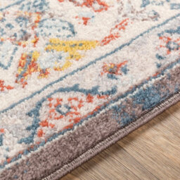 Livabliss Ankara-Vintage Brown Yellow Red Traditional Boho Living Dining Bedroom Rug 160 X 213 Cm Easy Care, Non Shedding - thumbnail 3