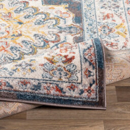 Livabliss Ankara-Vintage Brown Yellow Red Traditional Boho Living Dining Bedroom Rug 160 X 213 Cm Easy Care, Non Shedding - thumbnail 4