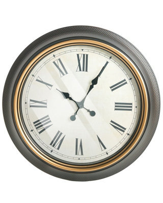 Wyld And Coco Aurora Wall Clock 63 Cm Black Vintage-Inspired Synthetic Frame - image 1