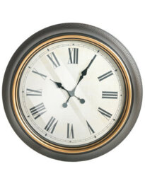 Wyld And Coco Aurora Wall Clock 63 Cm Black Vintage-Inspired Synthetic Frame - thumbnail 1