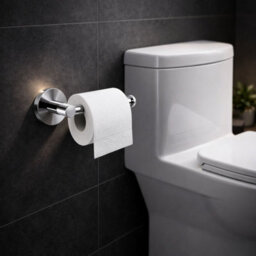 Billtix Chrome Toilet Roll Holder Wall Mounted, Modern Bathroom Toilet Paper Holder, Stainless Steel, Fits Jumbo Toilet Rolls - thumbnail 6