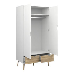 Furniture To Go Oslo 3 Piece Bedroom Set White & Oak - thumbnail 7
