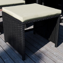 Lassic Garden Vida Cuba Black 10 Seater Rattan Garden Outdoor Ukfr Bistro Set - thumbnail 4