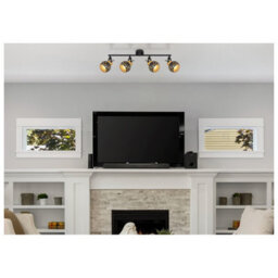 Luminosa Lighting Luminosa Sarra Ceiling Spotlight Bar Matt Black 4X E14 - thumbnail 6