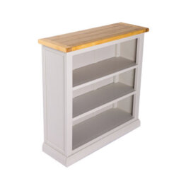 Cabinet Bits Loreo Light Grey Bookcase 90X90X30Cm - thumbnail 3