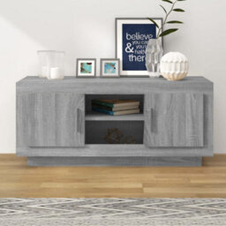 Berkfield Tv Cabinet Grey Sonoma 102X35X45 Cm Engineered Wood