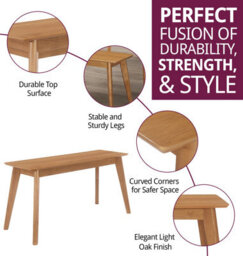 Hallowood Furniture Aston 90Cm Bench In Light Oak Finish - thumbnail 2