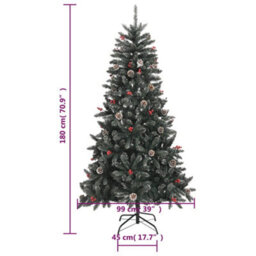 Walplus Artificial Christmas Tree With Stand Green 180 Cm Pvc - thumbnail 9