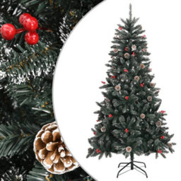 Walplus Artificial Christmas Tree With Stand Green 180 Cm Pvc